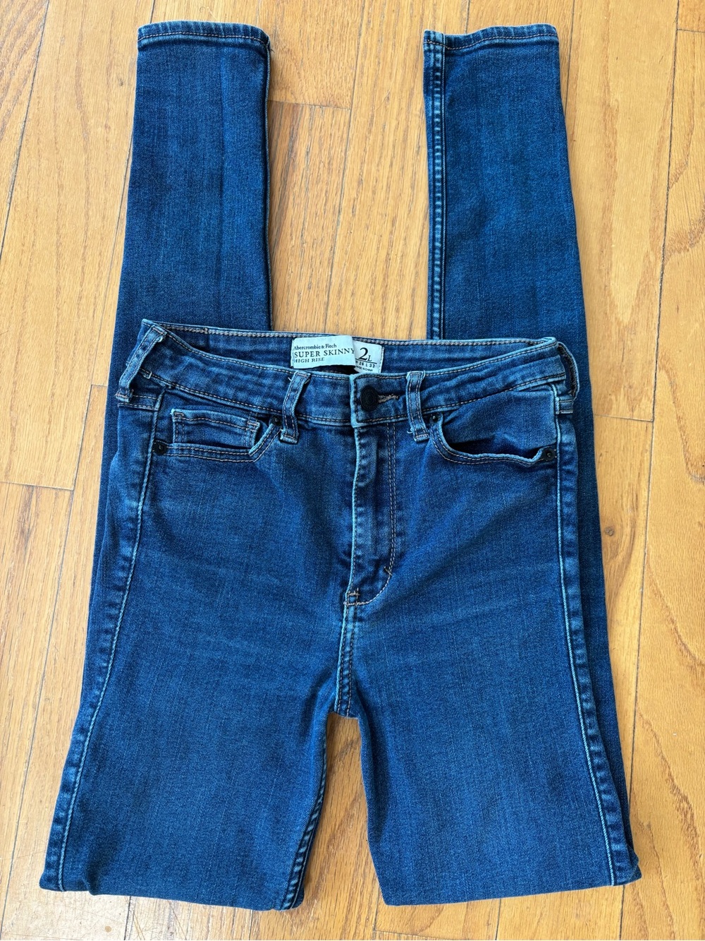 Abercrombie & Fitch Dark Blue Super Skinny Jeans